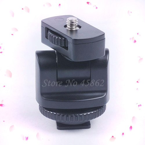 ?DSLR ī޶ LED ÷ Ʈ  1 / 4    Ʈ    / 1/4& Screw Hot Shoe Mount Adapter Adjustable Angle Pole For DSLR Camera LED Flash Light